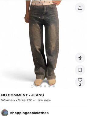 Brand New Light Washed Bleached Designs Rhinestones and Star Charms Denim Jeans